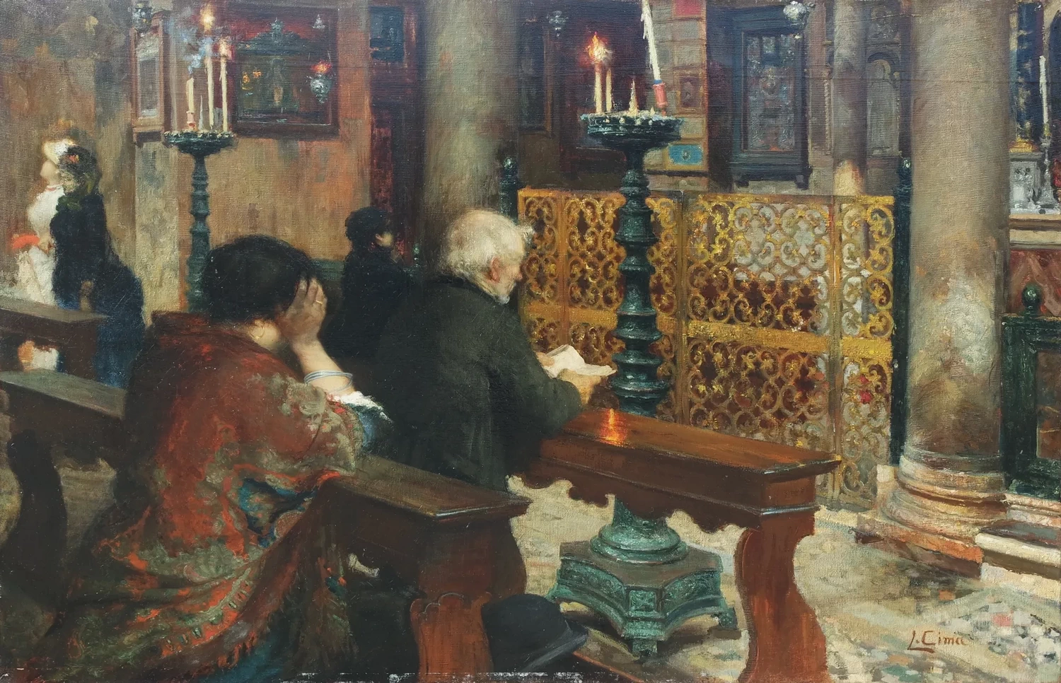 Interno di chiesa san Maro - 1887